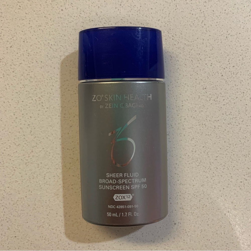 ZO Skin Health sheer fluid broad spectrum sunscreen. SPF 50. 1.7 oz